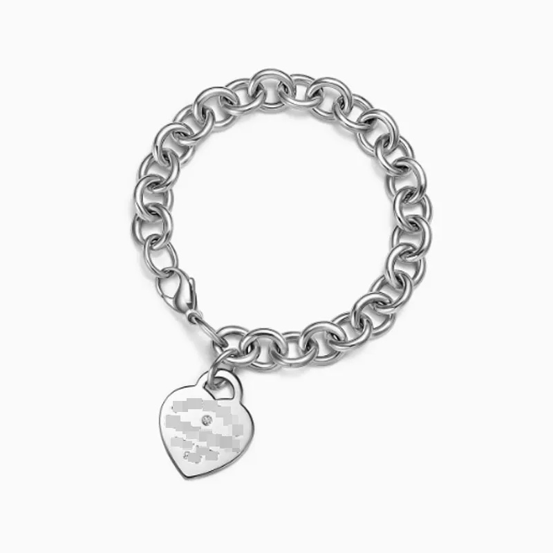 Neues Designer-Armband mit hochwertiger Diamanteinlage, romantisches Tiffanes-Ohrring für Damen, Love Lock, klassisches Armband, Schmuck, Geschenk, 18 Karat vergoldetes 925er-Sterlingsilber