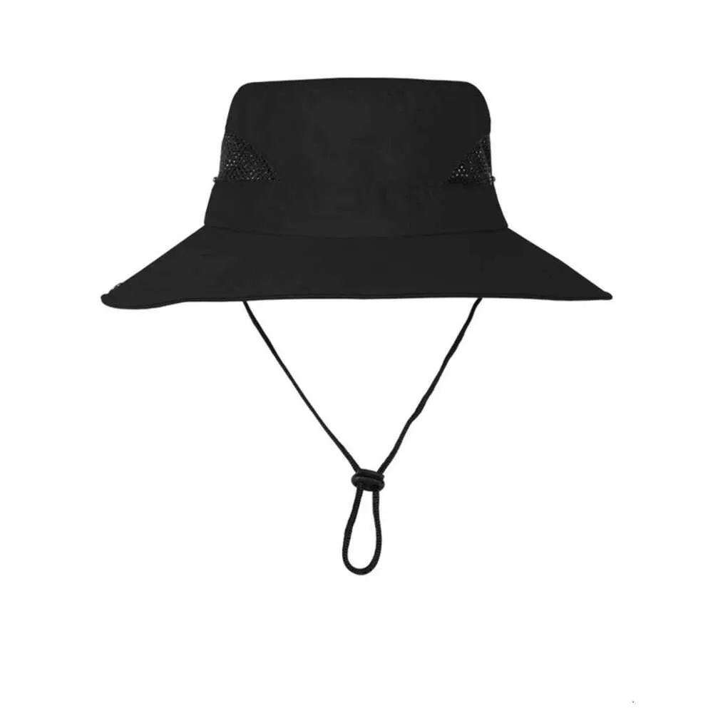 Nouveaux accessoires de pêche Chapeau de soleil en plein air Chapeau de pêche imperméable Protection solaire d'été pour homme et femme Casquette de voyage en plein air à séchage rapide en polyester