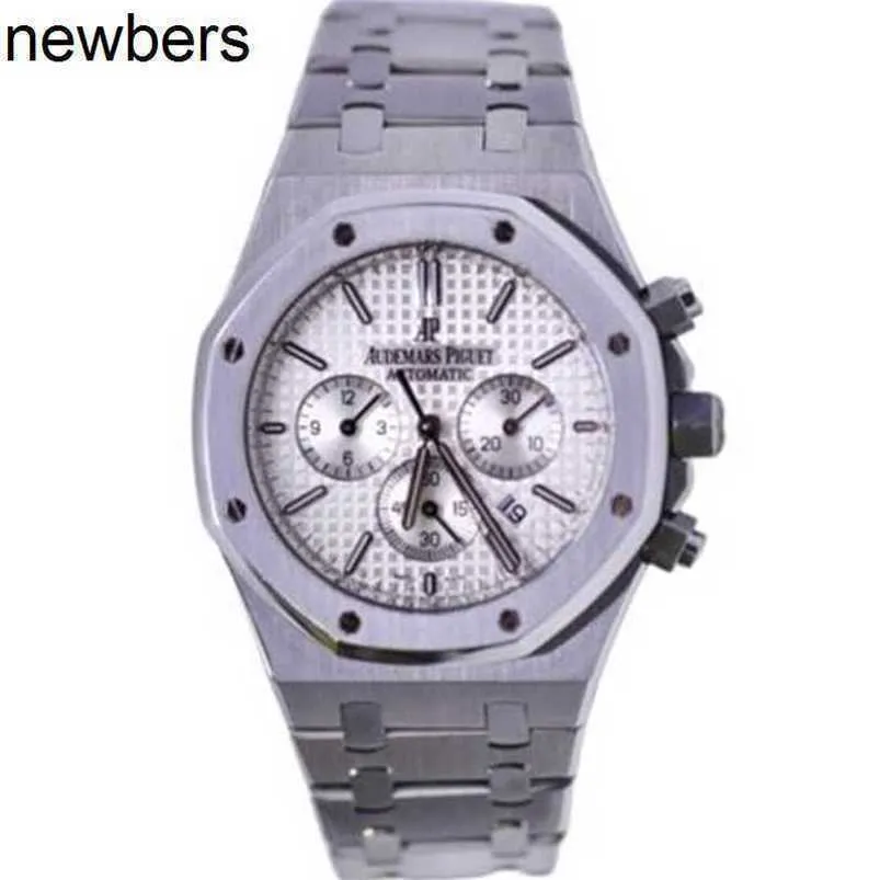 Men Audemar Pigue Watch Aebby Royal Oak Offshore Mechanical Men's Sports Fashion Wristwatch Time Code Silver Dial 26320StOO1220ST02 WN-7WM272JO