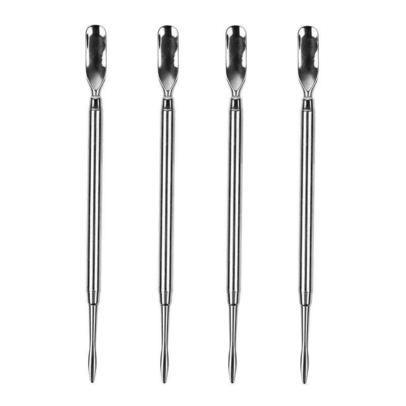 Accessoires Dab Tool Roestvrijstalen Gereedschap Plukken Dikke Olie Graven Crème Dabber 120-142mm voor Droge Heb Wax Kit pk Titanium Tool