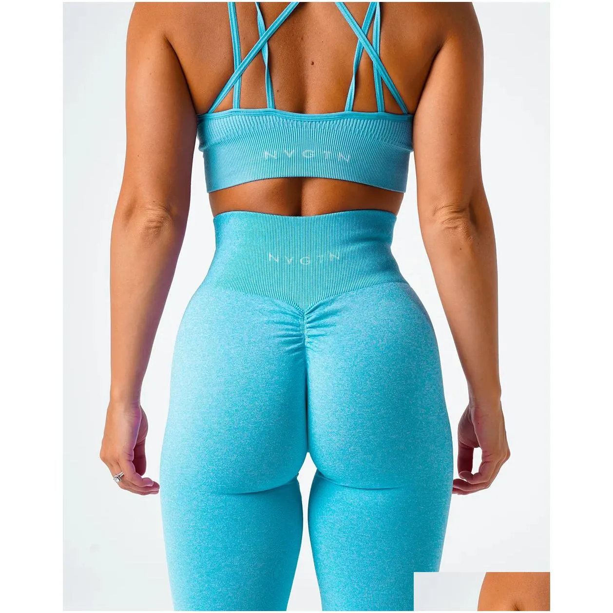 Yoga Outfit Nvgtn Led Scrunch Seamless Leggings Women Soft Workout Tights Fitness Outfits Pants Gym Wear 230824 Drop Delivery Sports O Dhpaw