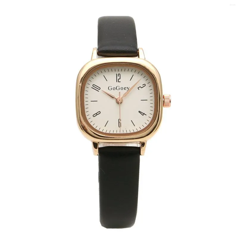 Relojes de pulsera Reloj de cuarzo de moda para mujer Reloj de pulsera de diseño simple analógico de 3 manos fácil de leer para trabajo y oficina unisex