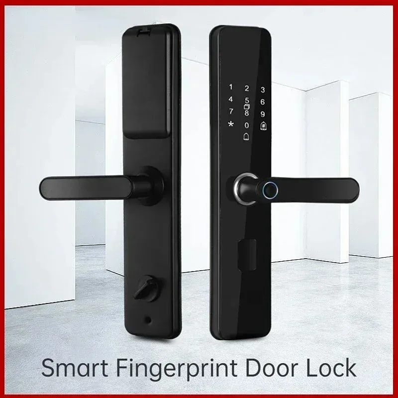 SMART LOCK SMART FINGERPRINT Elektroniskt dörrlås med biometriskt fingeravtryck / IC -kort / lösenord / Key Unlock / USB Emergency Charge 231206