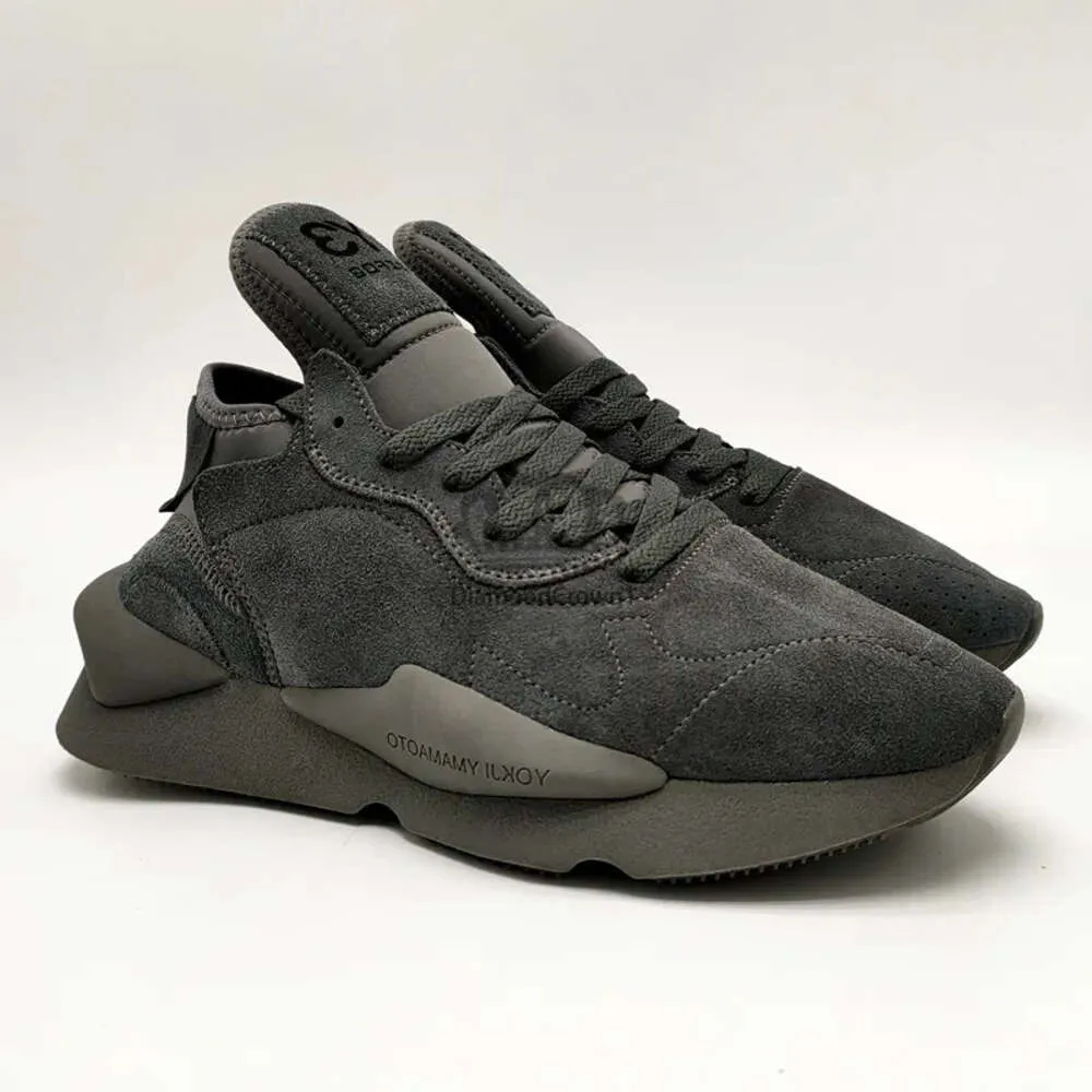 y3 löpskor sneakers unisex 2024 Ny svart krigare plattform män som kör läder kvinnor casual par cowhide tennisskor