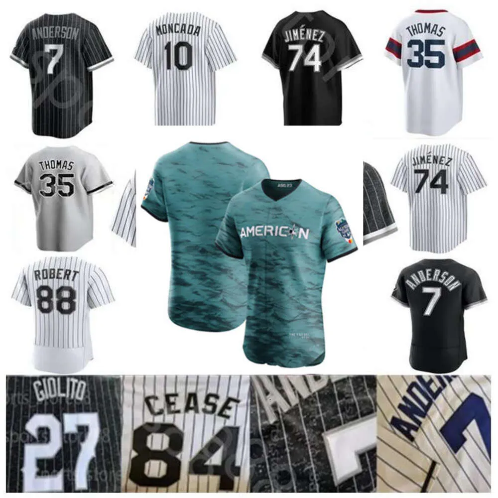 2023 All-Star City Men kobiety Młodzież Chicagos White 27 Lucas Giolito 60 Dall As Keuchel 25 Andrew Vaughn 23 Andrew Benintendi Soxes Baseball Jerseys