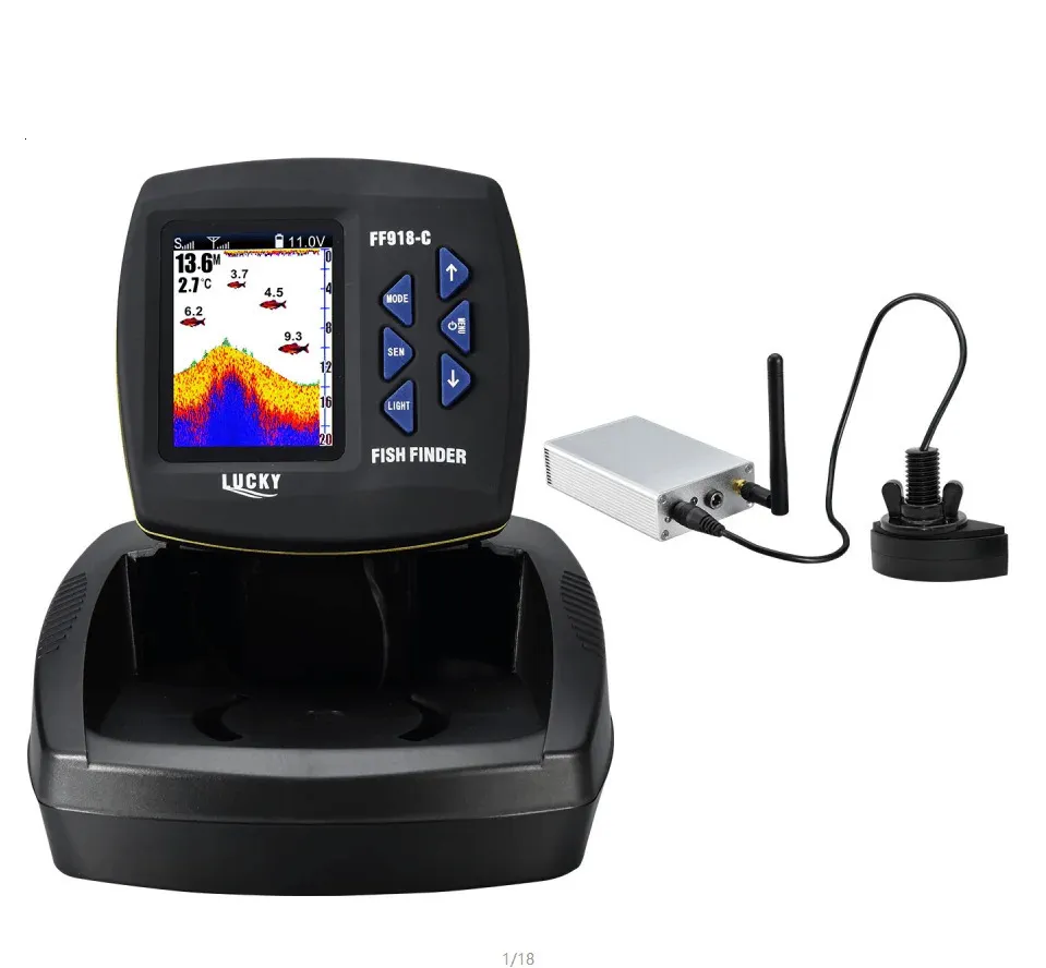 Fish Finder LUCKY FF918 bateau-appât télécommandé 35 "LCD plage de fonctionnement 300m portée de profondeur 100M sans fil 231206