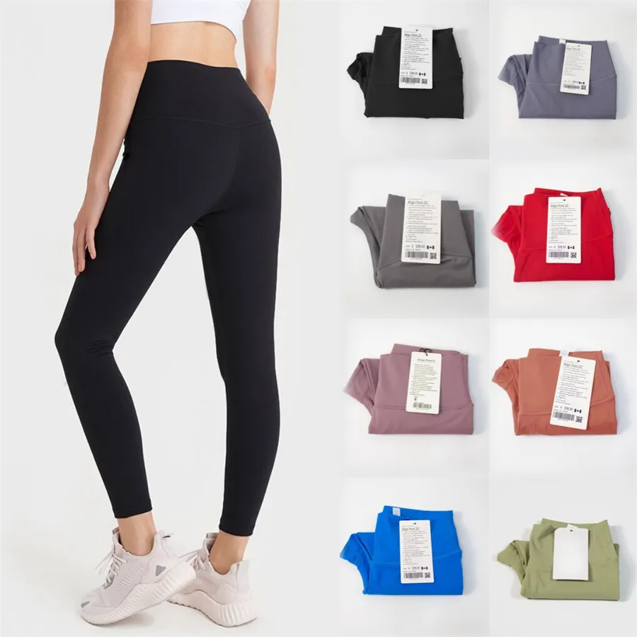 Yoga Outfit LL Yoga Leggings Pants Women Shorts Cropped Pants Outfits Lady Sports Ladies Pants Exercise Fitness Wear Girls Running Leggings Gym Slim Fit Align Pants