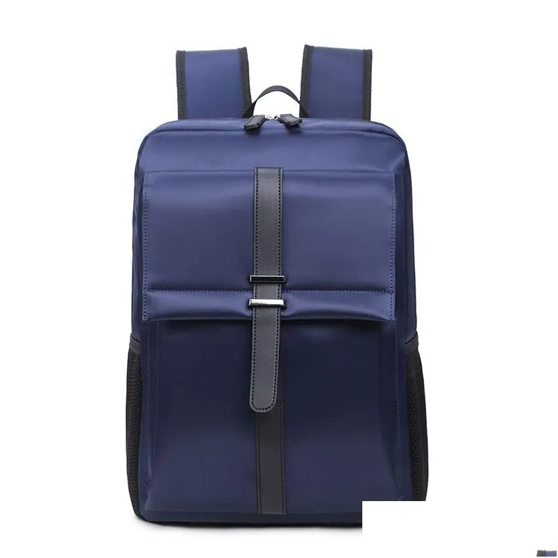 Cas d'ordinateur portable Sac à dos Hommes 16 pouces Bureau Travail Sac d'affaires Uni Black Tralight Thin Back Pack274Z Drop Delivery Computers Networking Co Dhtqf