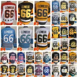 stitched hockey jerseys Paul Lemieux Vintage Bryan Barrasso Coffey Jaromir Jagr Trottier Joe Mullen Mark Recchi Larry Murphy ice hockey cust