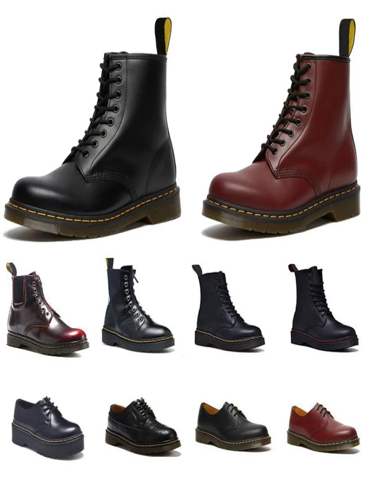 Dr Martin Stivali Stivali Di Pelle Borse Scarpe Designer Martins