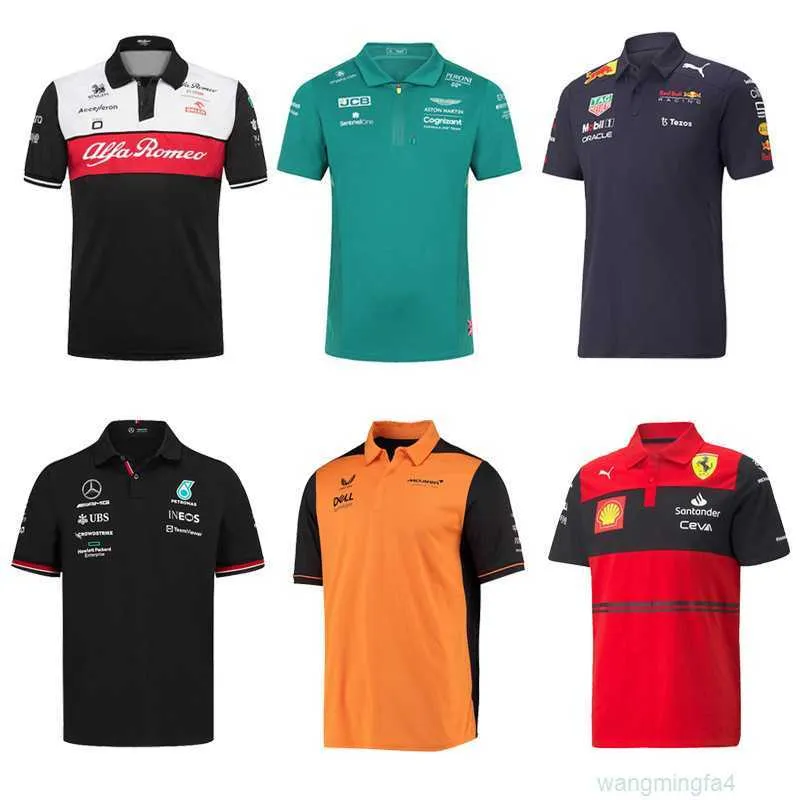 T-shirts pour hommes T-shirts d'extérieur F1 Racing Polo Chemise Nouvelle chemise de cross-country Combinaison de moto à manches courtes Atterrissage rapide Gvux