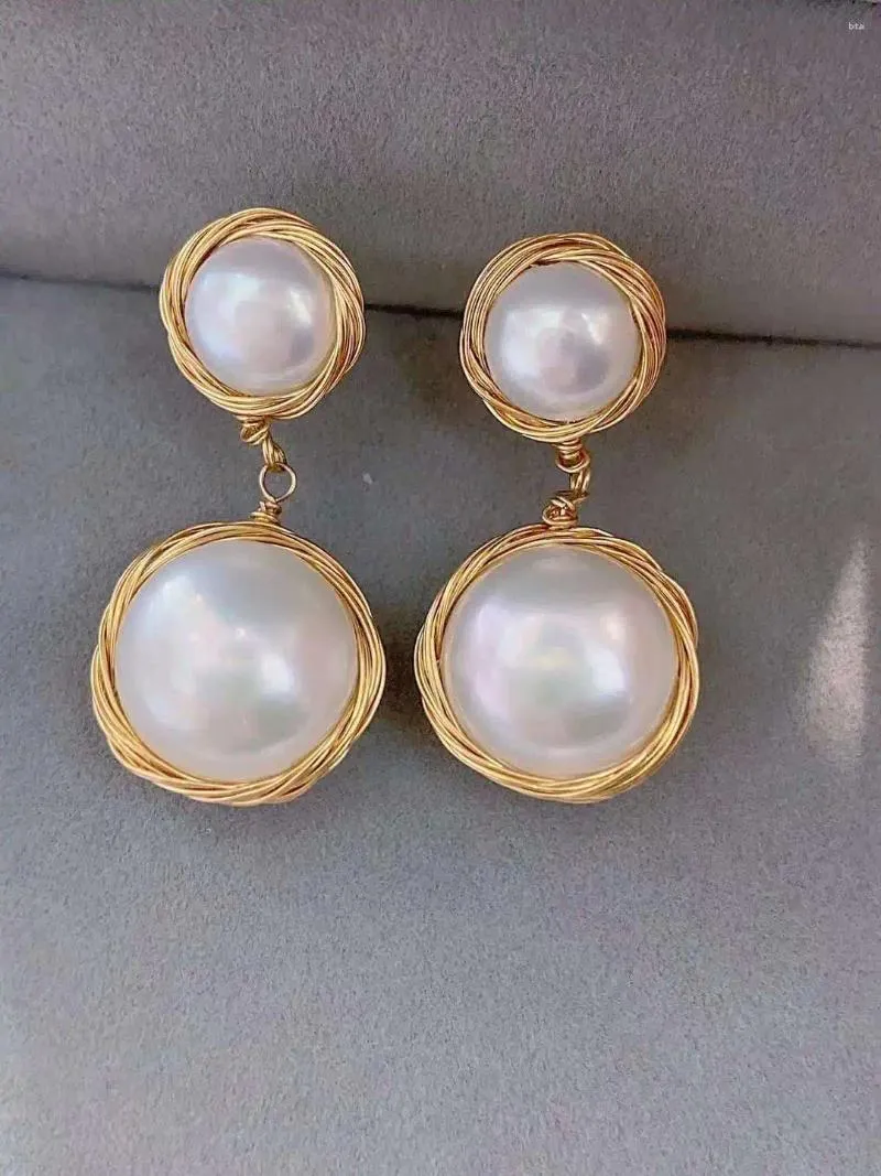 Dangle Earrings SGARIT Pearl Jewelry 14K Gold Filled 8-9mm 13-14mm Natural Freshwater Anniversary Party Women Drop