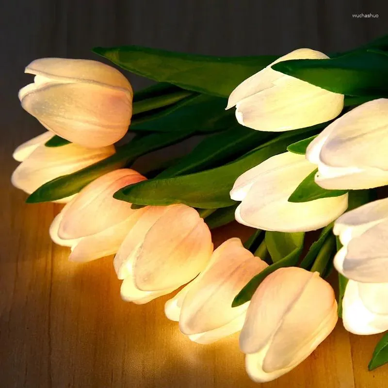 Tafellampen LED-nachtlampje Tulpenlamp Simulatie Bloem Sfeer Slaapkamer Woondecoratie Cadeau