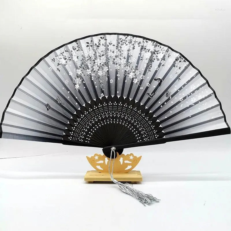 Decorative Figurines Folding Fan Bamboo Antique Chinese Wind Small Gift Wedding For Guest Hand Decoration Crafts Home