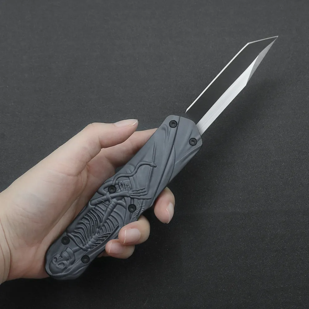 3 Styles Heavy Duty Outdoor Camping Knife 3D Printed Zinc Aluminum Alloy Handle 440 Blade Edc Multitool Backcountry Adventure tactical knives