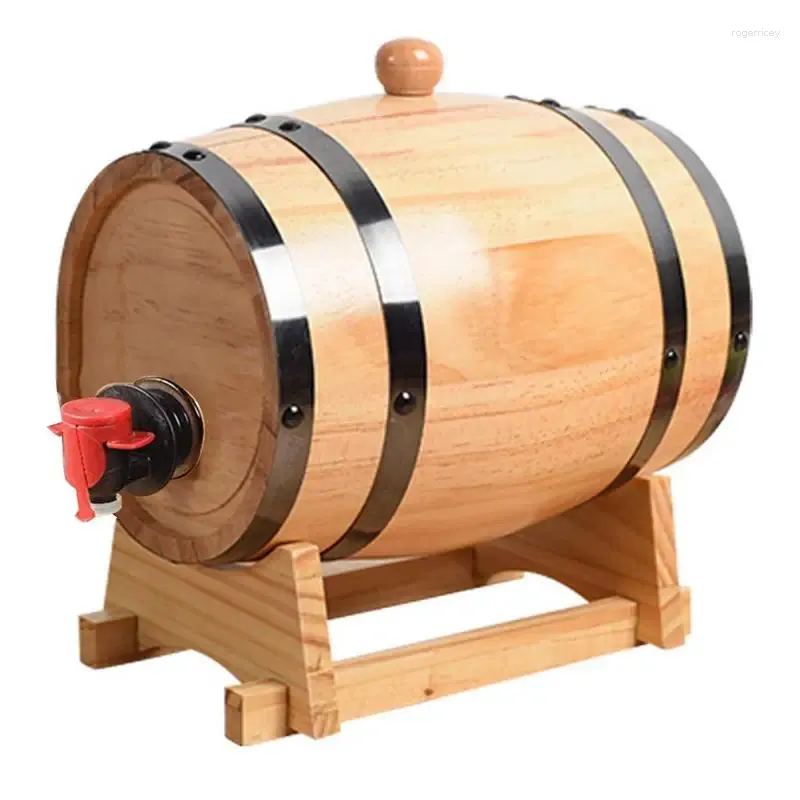 Distributeur de fûts de chêne à vin 1L, whisky Miniature en bois pour vieillissement, Cocktails, rhum, bière, Tequila, Bourbon