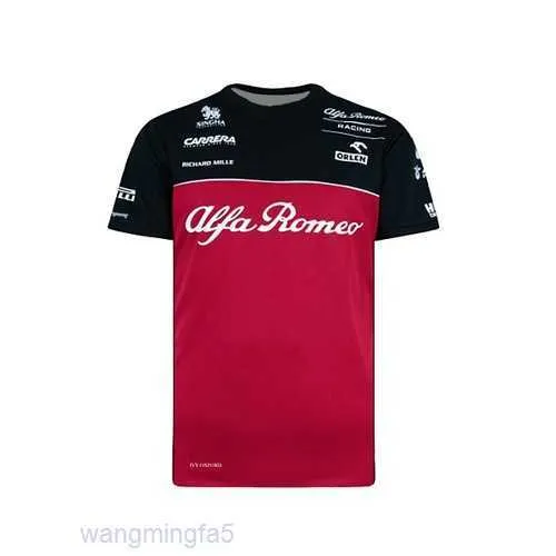 服を走るメンズTシャツ2023新しいF1ブラックサマーメンズファーストドライサイクリング短袖レーシングスーツ通気性とカジュアルなWGSY