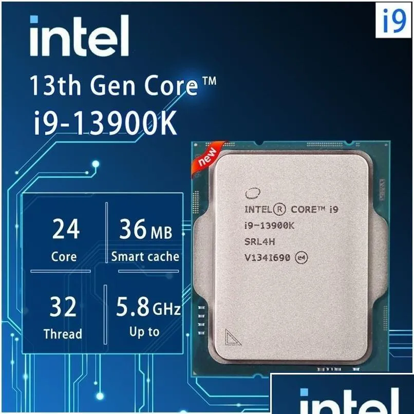 Intel Core I9 13900K: 30+ GHZ, 24Cores, 125W, LGA1700, No Cooler 