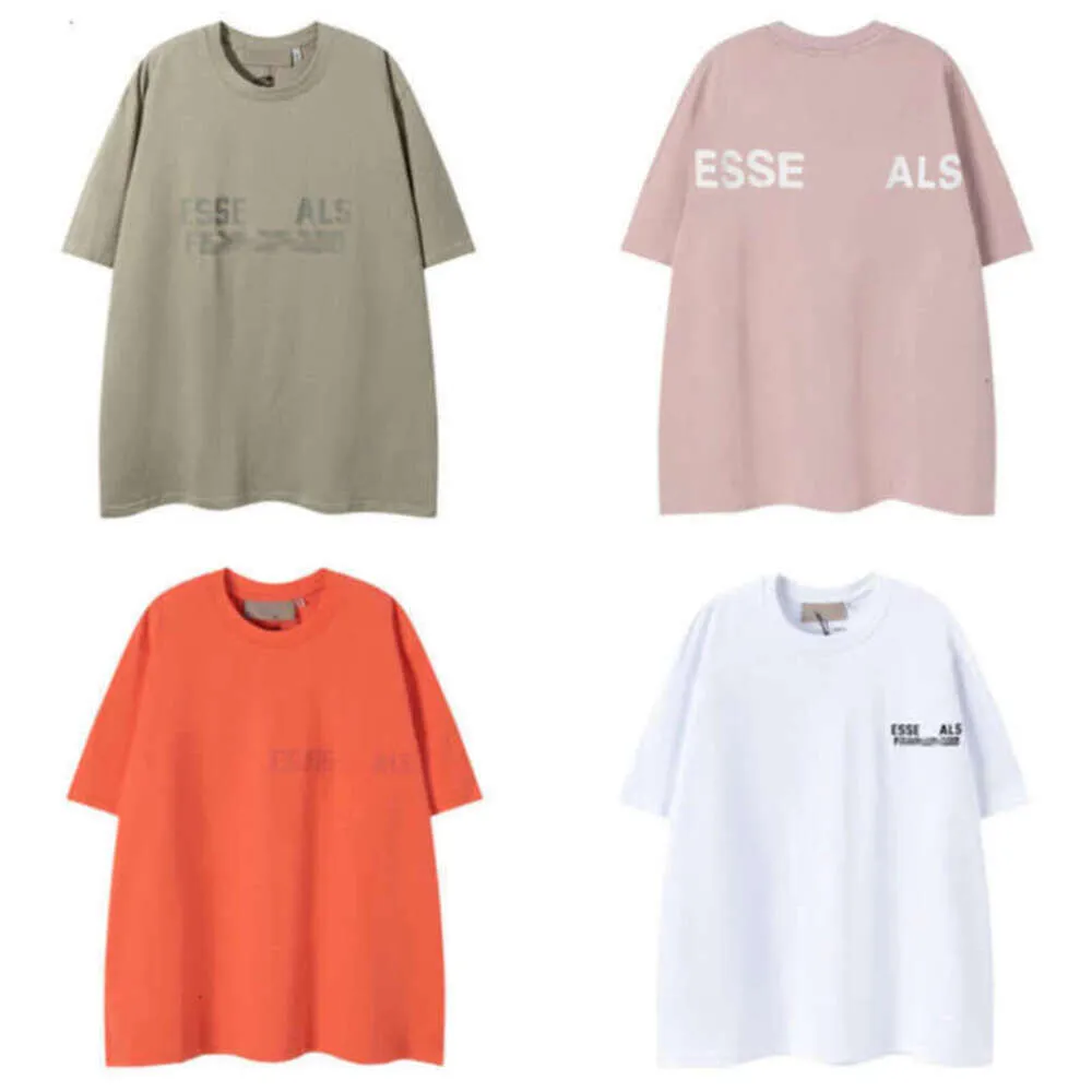 Tshirt EssentialShirts Mens Designer TシャツShirt Shirt Shirts Clothes Men Men The Tees TシャツカジュアルルーズショートスリーブティーTシャツ綿スポーツTシャツZG9B