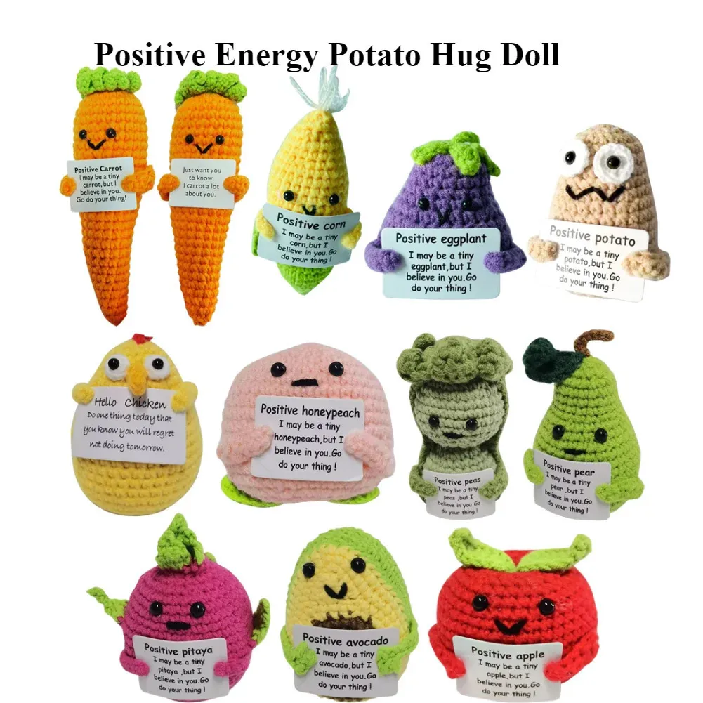 Énergie Positive Pomme De Terre Câlin Poupée Mini Fait À La Main En Peluche  Coton Tricoté Poupée Cadeau De Noël Décoration De La Maison Tricoté Poupée  En Peluche 231207 Du 7,91 €