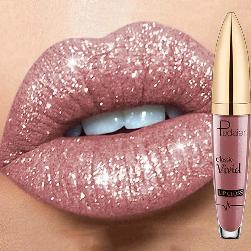 Lippenstift 18 kleuren Glanzende lipgloss voor vrouwen Langdurige matte glitter Vloeibare diamant Waterdichte make-up 231207