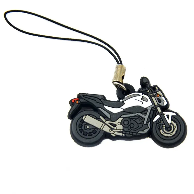 Key Rings Motorcycle Design Ring Custom Soft pvc Keychain 231206
