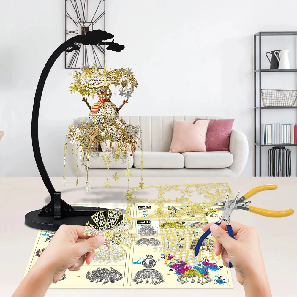 ジグソーパズル Piececool Winter night DHgate.com:Piececool 3D Metal Puzzle Kit WINTER NIGHT