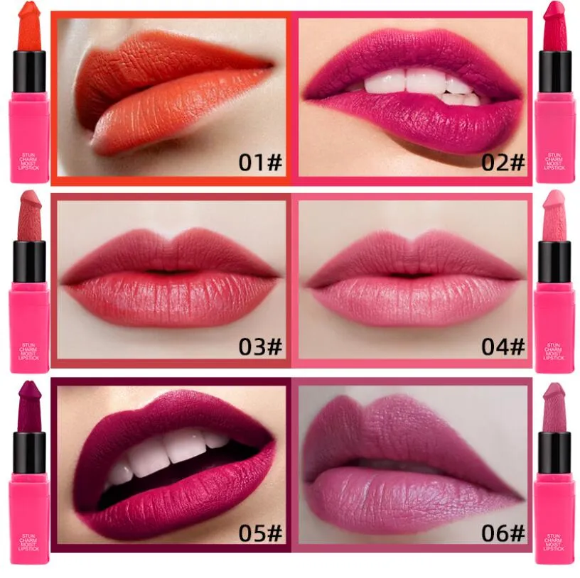 DHgate.com:Mushroom-Shaped Lipstick Set, 6 Long-Lasting Matte Colors ...
