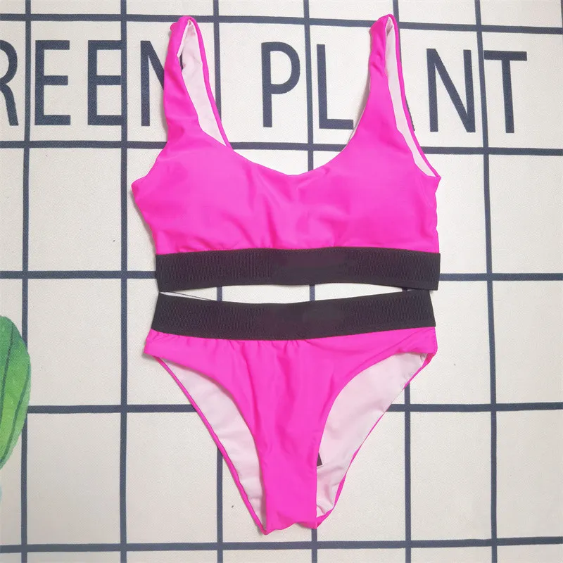 Diseñador de lujo New Bikini Carta impresa traje de baño Summer Summer Swimming Swimsuit de las mujeres El sexy de dos piezas de las mujeres