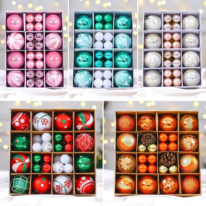 Christmas Decorations Christmas Tree Balls 42pcs 5cm Big Christmas Ball Multicolor Ball Decorations Christmas Tree Ornaments Set for Home Party 231207