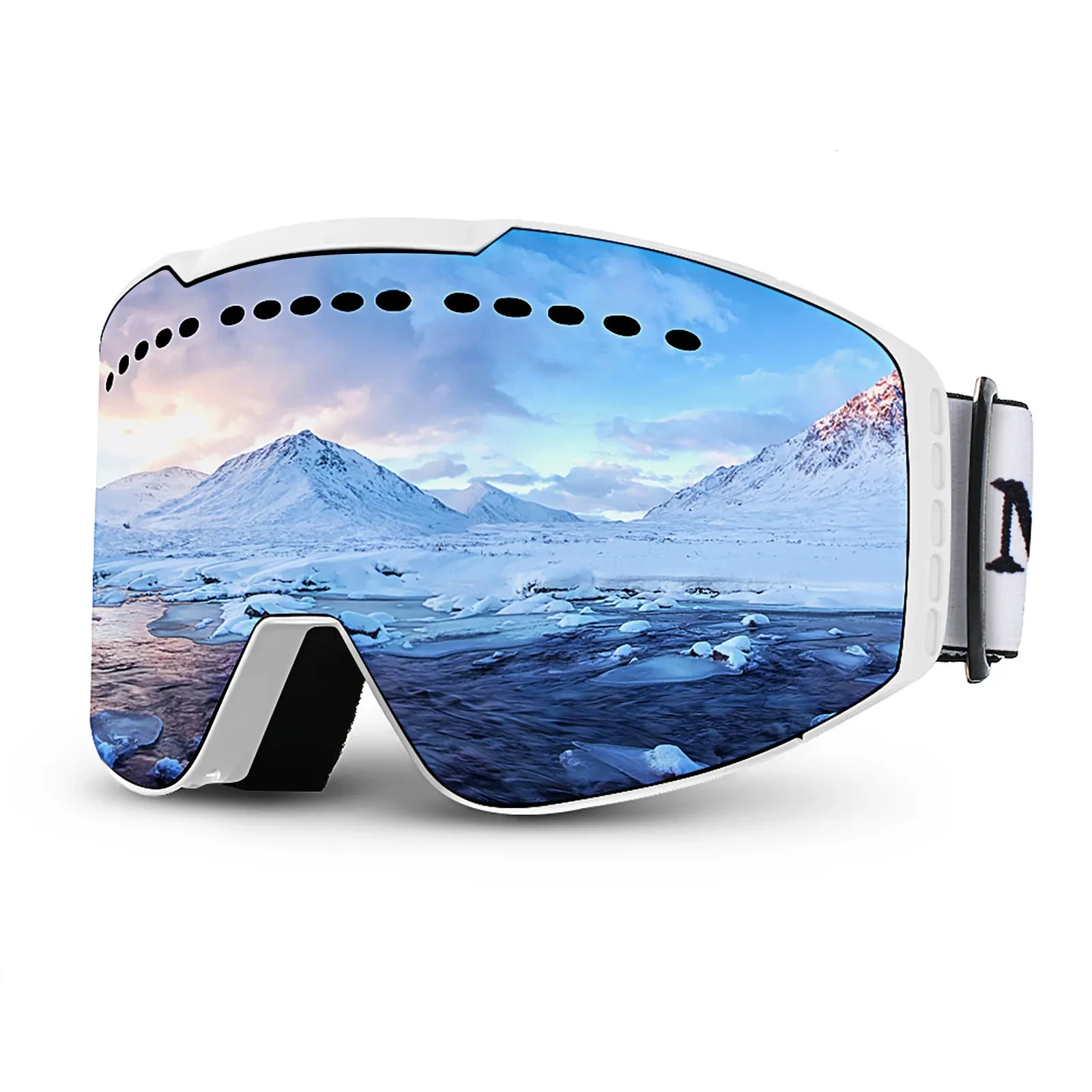 Gogle narciarskie Maxjuli Gogle Goggles UV Anti-Fog Gogle dla mężczyzn Kobiety młodzieżowe gogle M2 231206