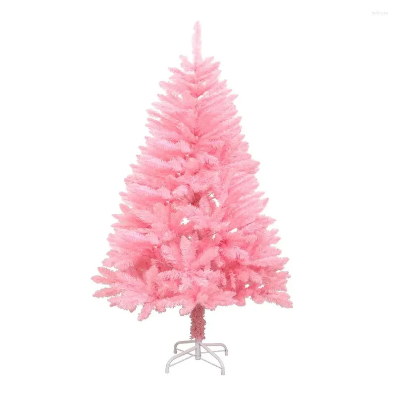 Decorações de Natal Pinheiro clássico disponível em verde rosa e branco com 1,5 metros de altura