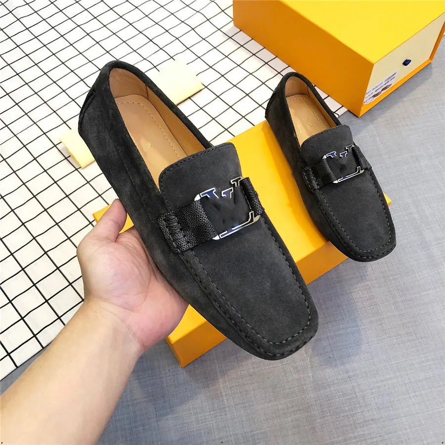 34model 2024 Suede Shoes Men Elegantes Leisure Walk Mocasins Slip on Mens Shoes Men Designer Shoters Shoed Boat Shoes Footmade Treasable 38-46