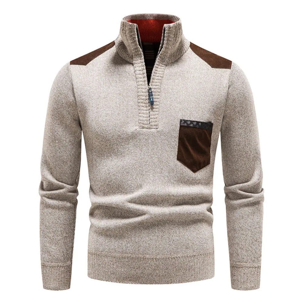 Designer Maglione Uomo Inverno Nuovo Top Collo in piedi Maglione ispessito Pullover Maglieria Taglie forti Uomo 199