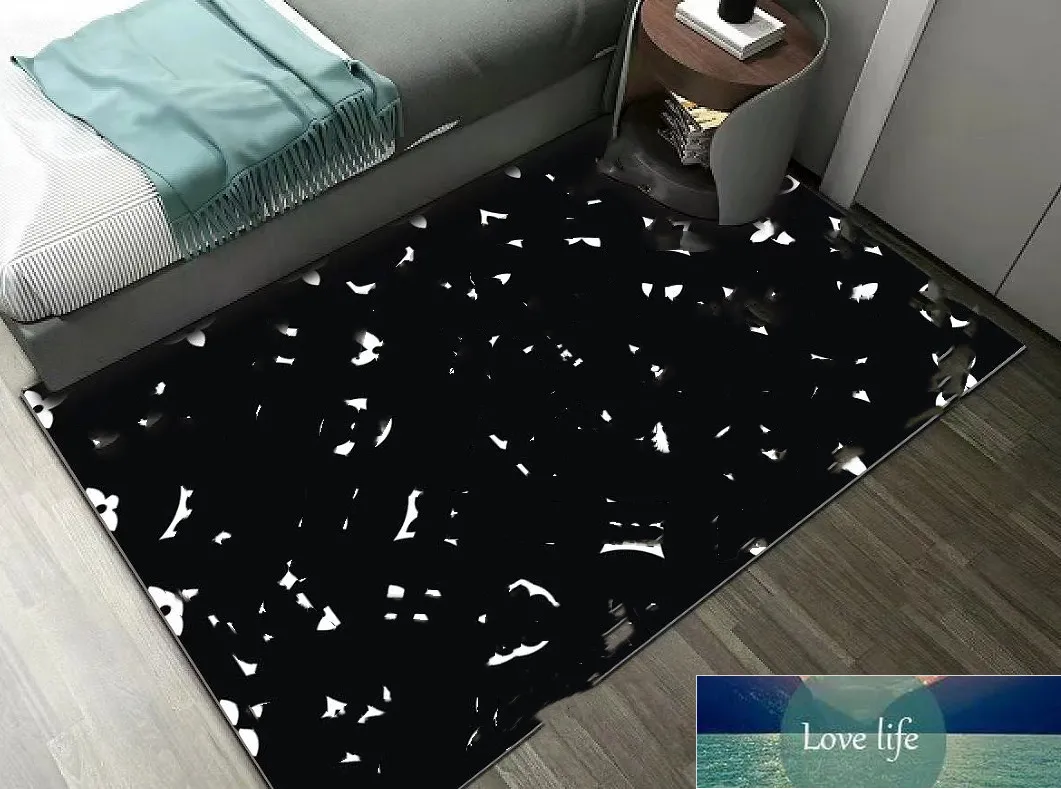 Varumärke vardagsrum matta sovrum vägg-till-vägg mattor sängplats golvmatta nordiska trendiga unika garderobsmattor