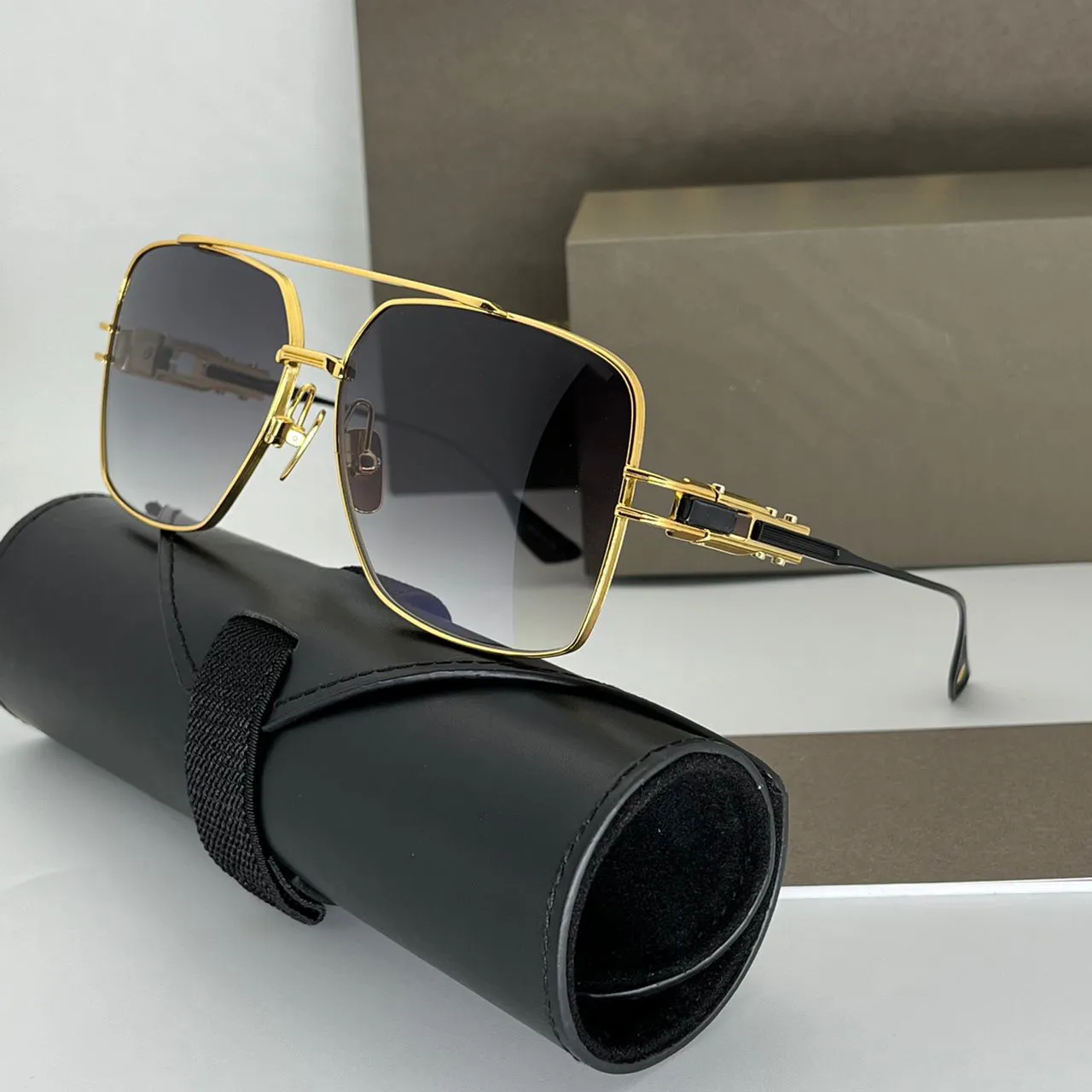 Солнцезащитные очки для мужчин и женщин, дизайнерские очки в стиле ретро DTS 159 GRAND-EMPERK, стильные, анти-ультрафиолетовые, полнокадровые, пляжные, роскошные солнцезащитные очки, случайная коробка