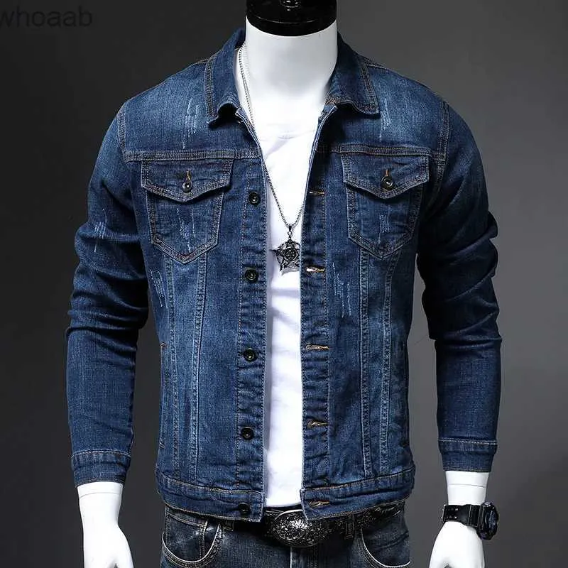 Mens skinny cheap denim jacket