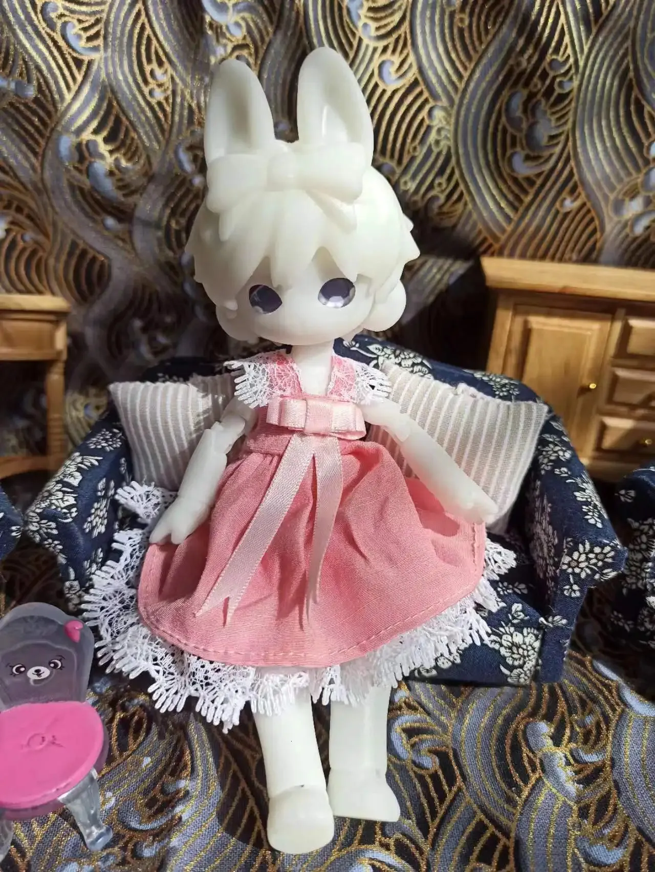 ウサギの人形 ピンクのドレス ウサギの人形 ピンクのドレス （Little Cherry」ドレスセット
