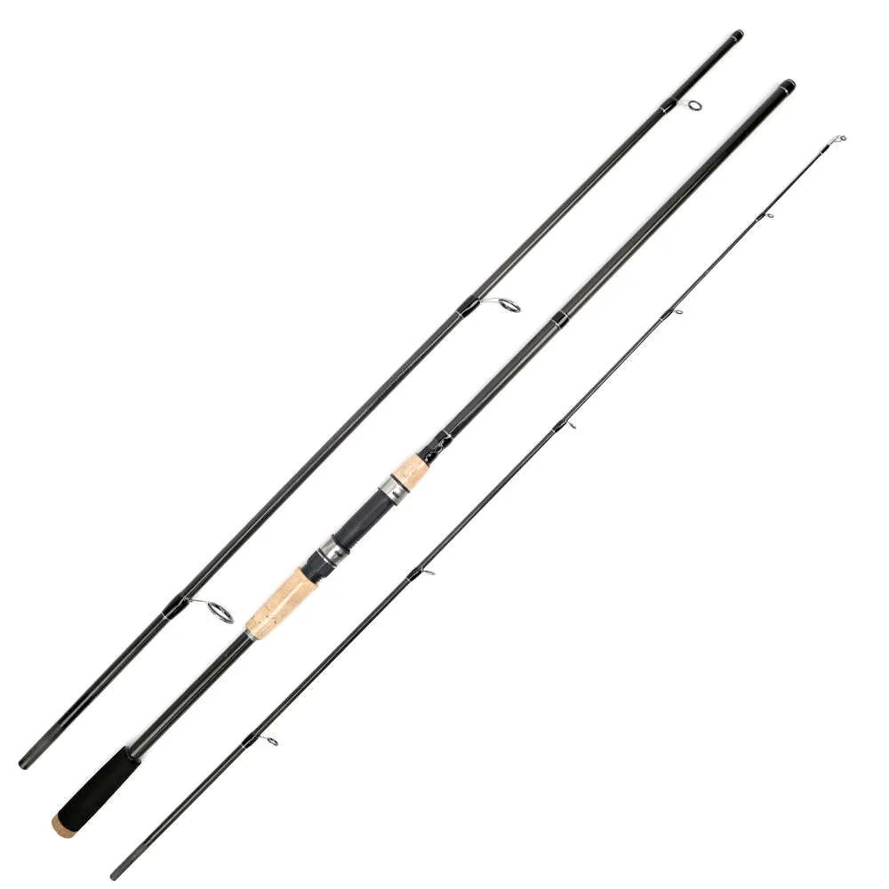 New Boat Fishing Rods Baitcasting Spinning Fishing Rod 1.8m 2.1m UltraLight Carbon Fiber Rod Pole 3Section with EVA Handle Fishing Tackle Pesca