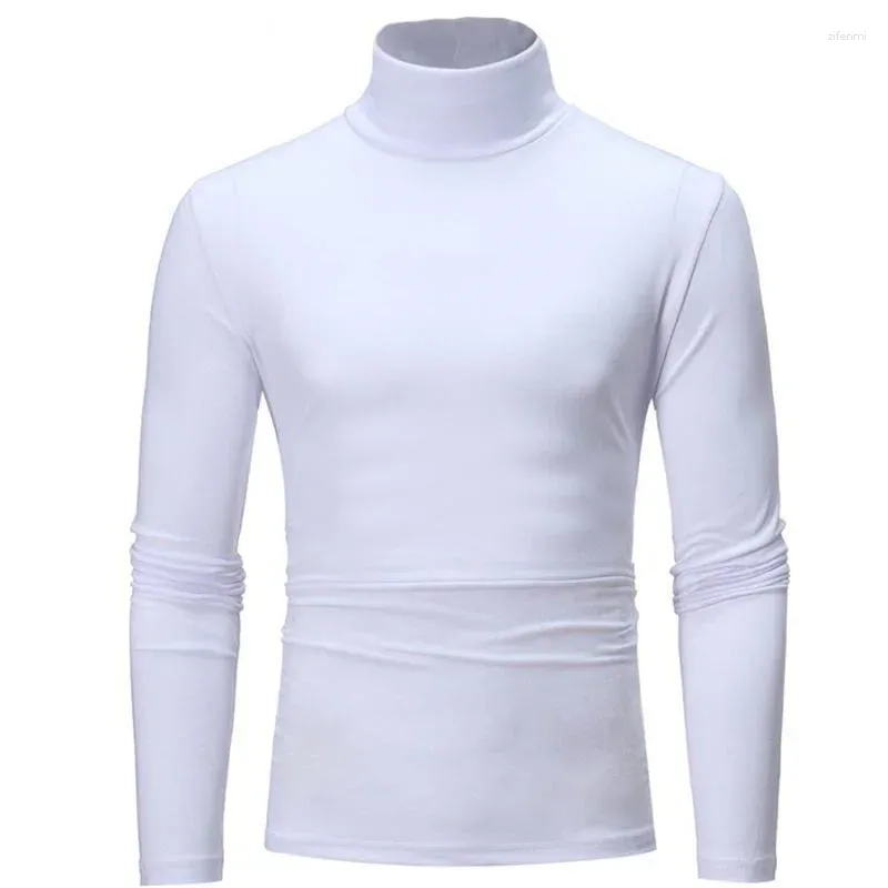 Men's Suits A2846 T-Shirt For Male Autumn Spring Casual Long Sleeve Basic Bottoming Shirt Men Slim-Fit Tops