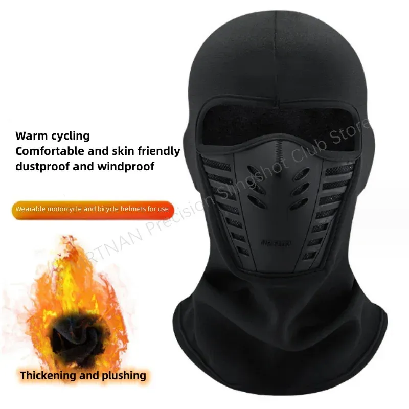 Cykelmassor Masker Riding Mask Bicycle Full Face Scarf Winter Warmth Wool Warmth Windproof Hood Balaclava Breattable Bicycle Helmet 231204