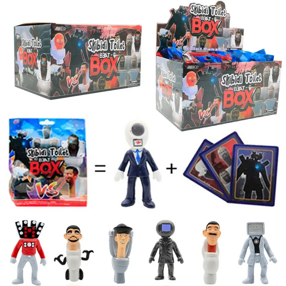 Blind Box Skibidi Toalettfigur Mystery Box Blind Box Toys Gifts For Kids Fans Vuxna Halloween Julfigur Dekorativa gåvor 231207