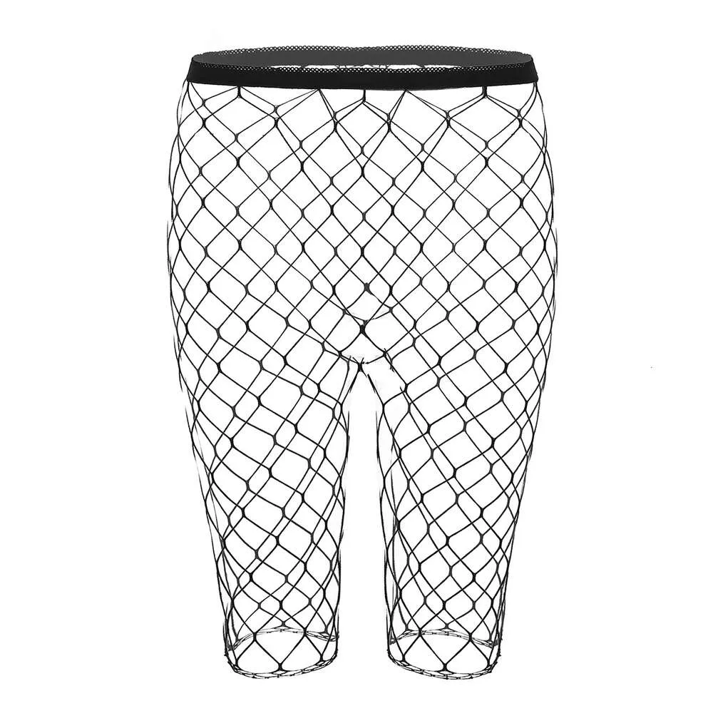 Herren Strumpfhosen Fishnet Kurze Strumpfhosen Für Männer S Männliche Unterwäsche Sexy Dessous Net Strumpf Panty Schlauch Körper Eng Dropshipping