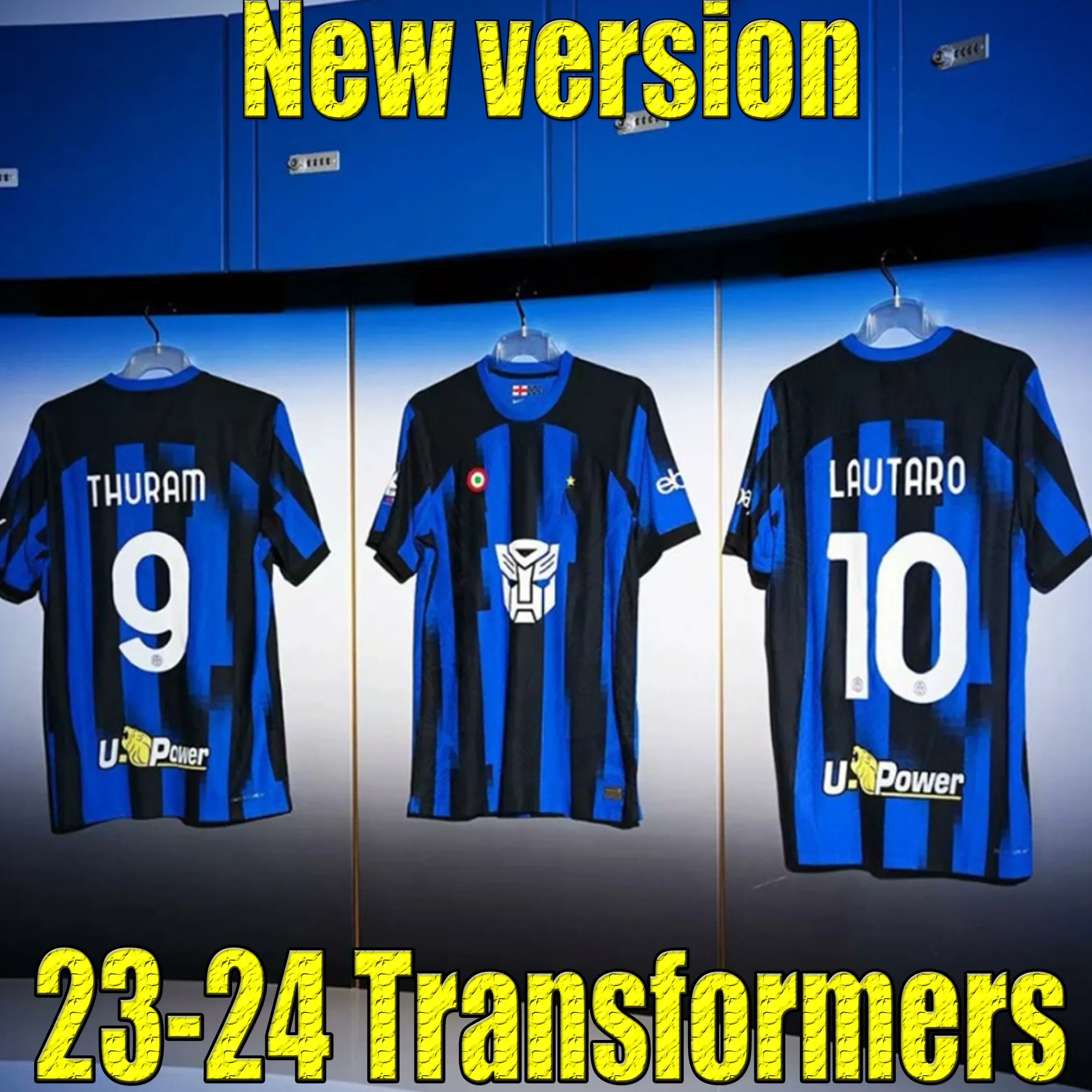 ファン2023-2024 Lukaku Inters Lautaro Milans Soccer Jersey Anniversary Correa Dzeko Barella Skriniar 23/24 Brozovic Transformersバージョンサッカーシャツメンキット