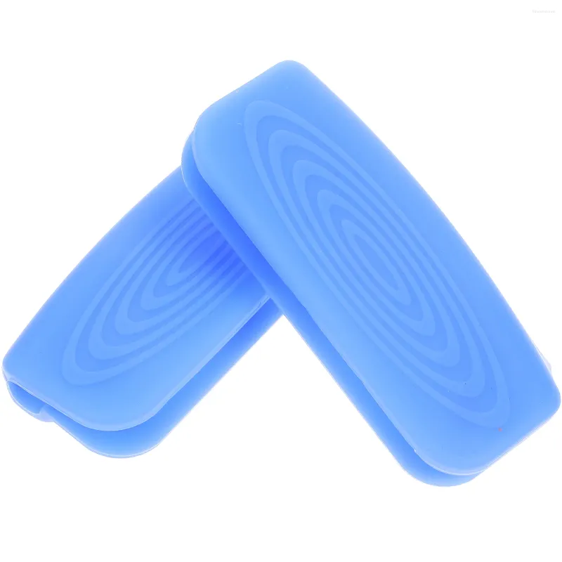 Tappetini da tavolo Protezioni per manici di sicurezza per pentole Grip Articoli da cucina Maniche Copertura per manico in silicone Gel di silice