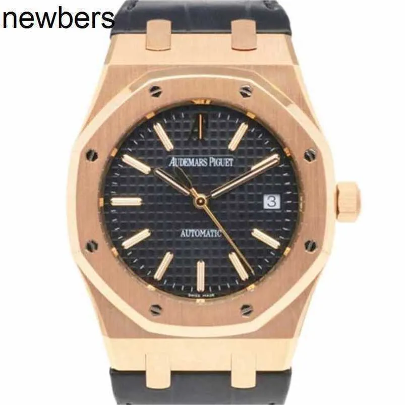 Montre Audemar Pigue pour hommes Aebby Royal Oak Offshore mécanique montre-bracelet de mode sport pour hommes 15300orood002cr01 K18 or rose WN-20WZD5EU