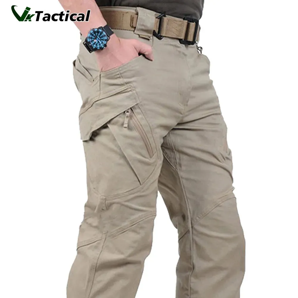 Men's Pants City Tactical Cargo Classic Outdoor Hiking Trekking Army Joggers Pant Camouflage Military Multi Pocket Trousers 231207