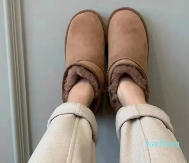 Buty Cowskin Sheepskin Keep Warm Bot Renideer Antelope Brown Tan Tan Birthday Prezenty