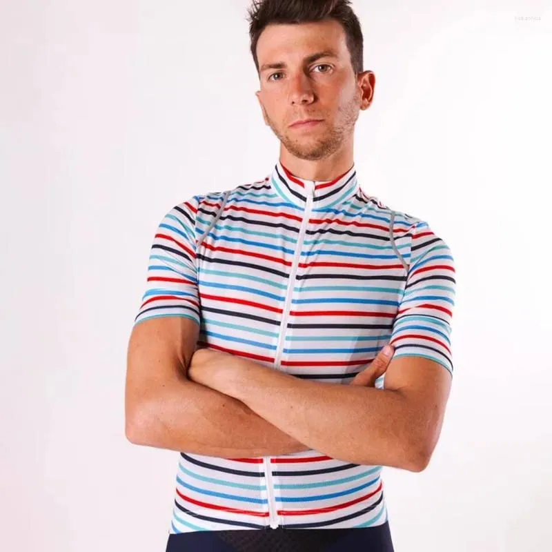 Chaquetas de carreras Summer Cafe Du Cycliste Jerseys de manga corta para hombres Camisas de ciclismo de secado rápido Camisa De Time Ciclismo Maillot Hombre Mtb