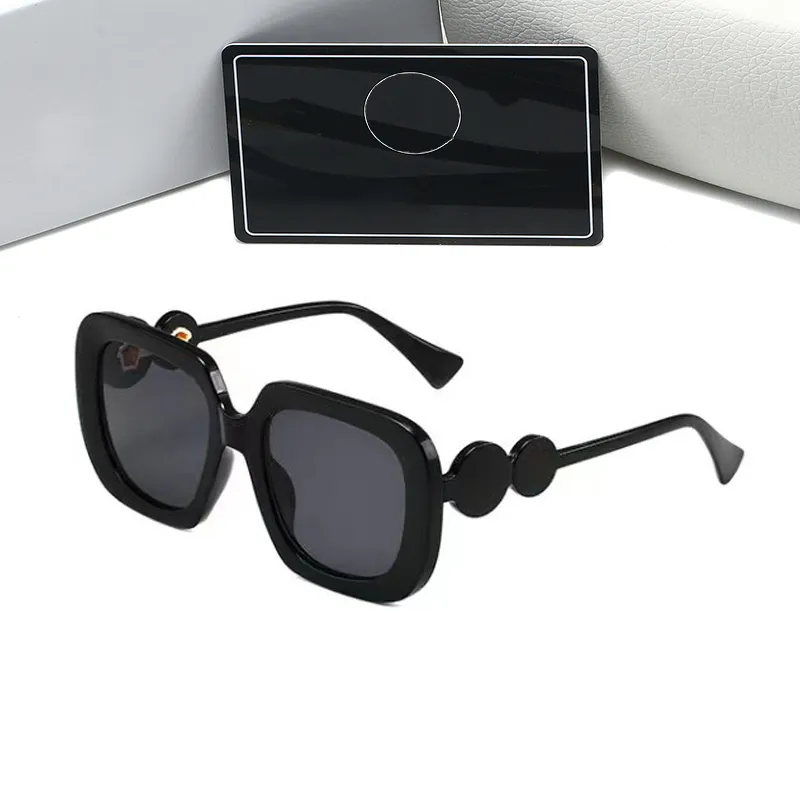 نظارات شمسية كبيرة مربعة مربعة مصممة للنظارات الشمسية للنساء Goggle على نطاق واسع النظارات الشمسية الكلاسيكية الرجال الأسود sunspecs الرجال ظلال شمس الشمس 10W05 مع صندوق